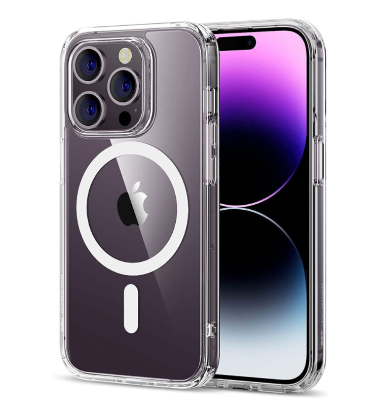 ESR Branded Clear MagSafe Shockproof Hybrid Hardshell Phone Case with HaloLock Feature- for Apple iPhones/14 Series - Super Savings Technologies Co.,LTD ESR Branded Clear MagSafe Shockproof Hybrid Hardshell Phone Case with HaloLock Feature- for Apple iPhones/14 Series - Super Savings Technologies Co.,LTD